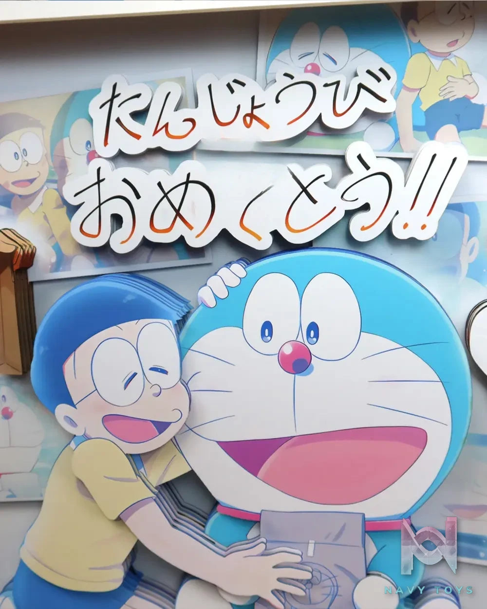 KALA HOME Studio – Doraemon X Nobita Nobi 3D Decorative Painting Doraemon