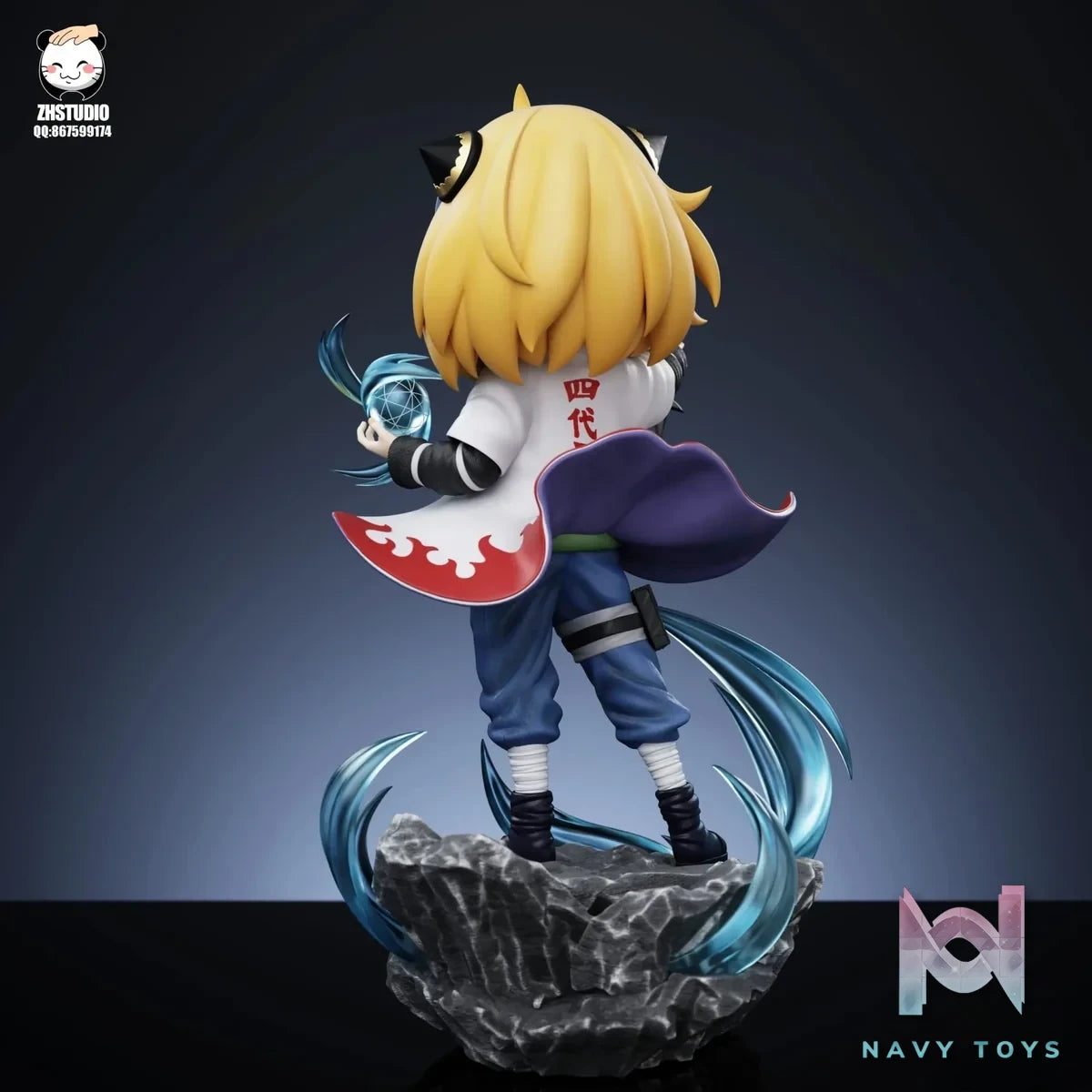 ZH Studio - Spy x Family Anya cosplays Minato Namikaze resin statue Navy Toys anime figure