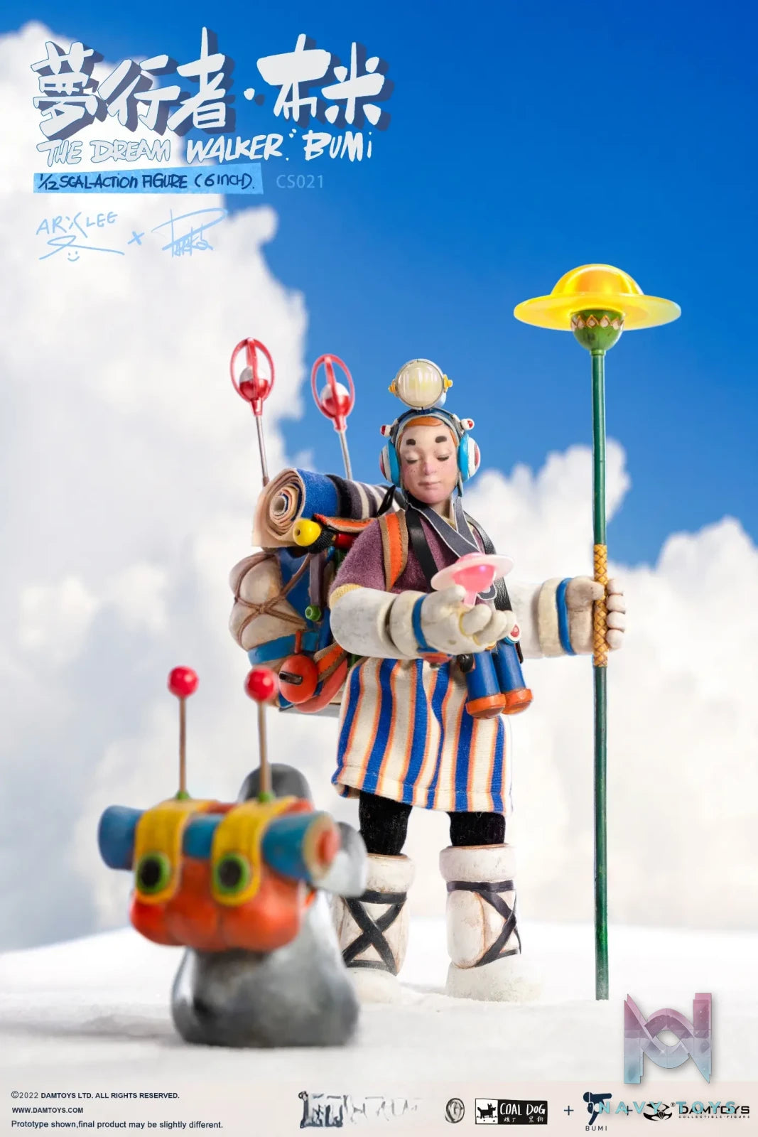 DAMTOYS – Arx Lee x Coaldog x Damtoys CS021 Dreamwalker Bumi 6-inch Collectible Action Figure (Licensed)