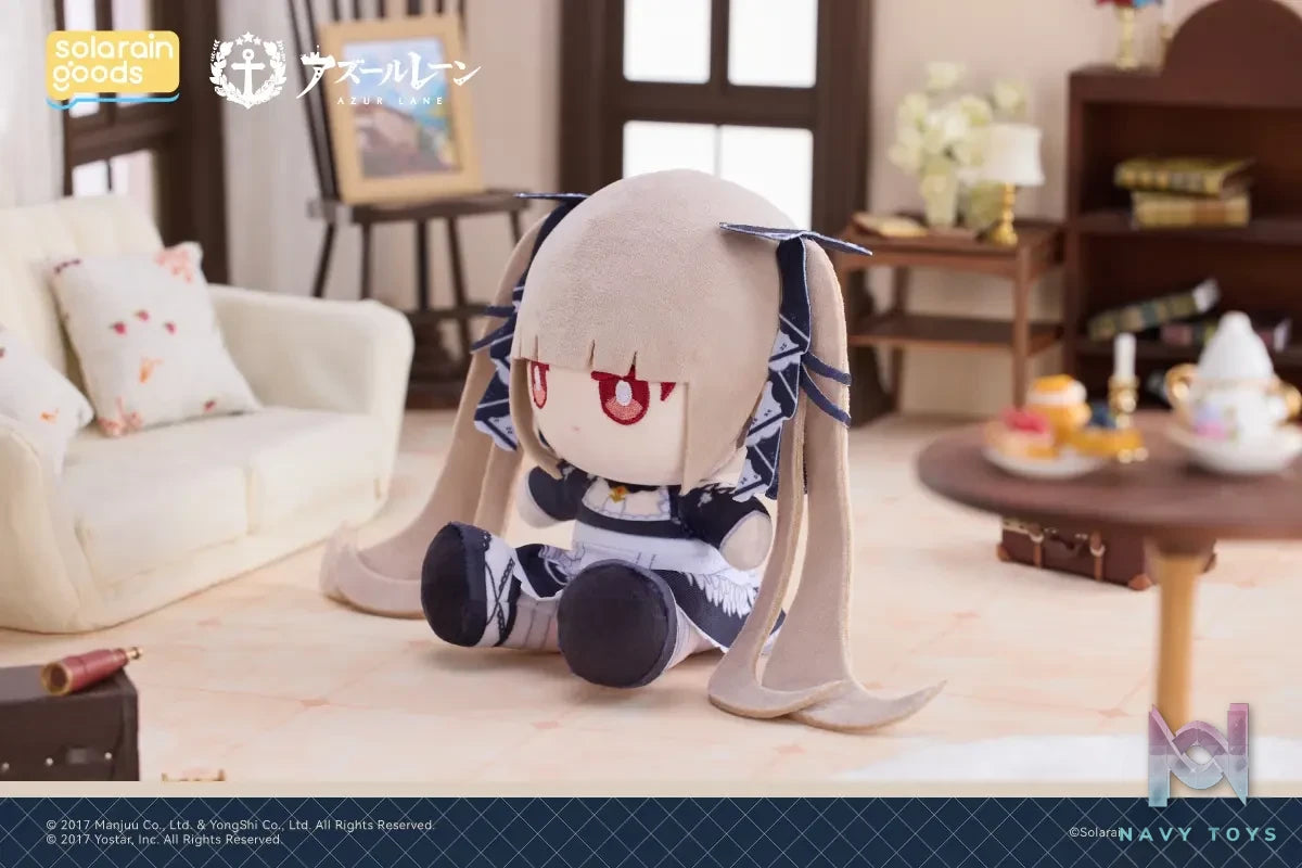 Solarain Toys – Azur Lane Cheshire × Formidable × Sirius PuniPuni Sitting Plush Doll (Licensed)