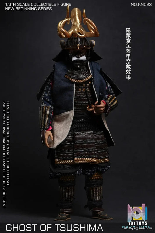 101toys – 1/6 NO.KN023 NEW BEGINNER SERIES GHOST OF TSUSHIMA SAMURAI TRIO SET KN020 KN021 KN022 KN023 (Licensed)