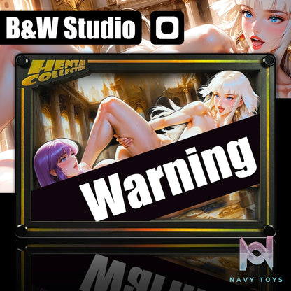 B&W Studio – Ben’s Delusion World Series Desktop Decor Card #30 Athena X Hilda Saint Seiya