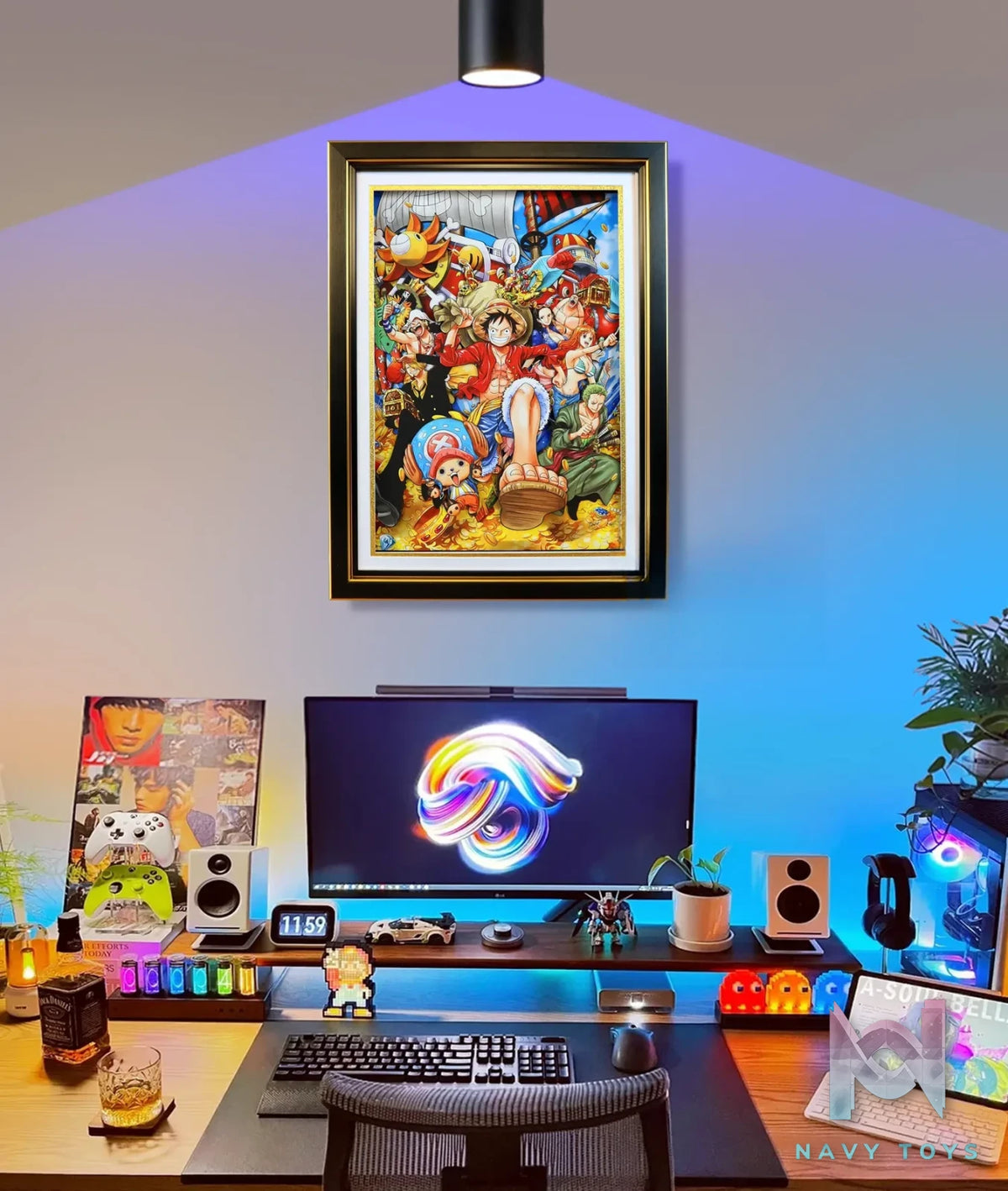 KALA HOME Studio – One Piece Multiple Characters #06 3D Decorative Painting One Piece