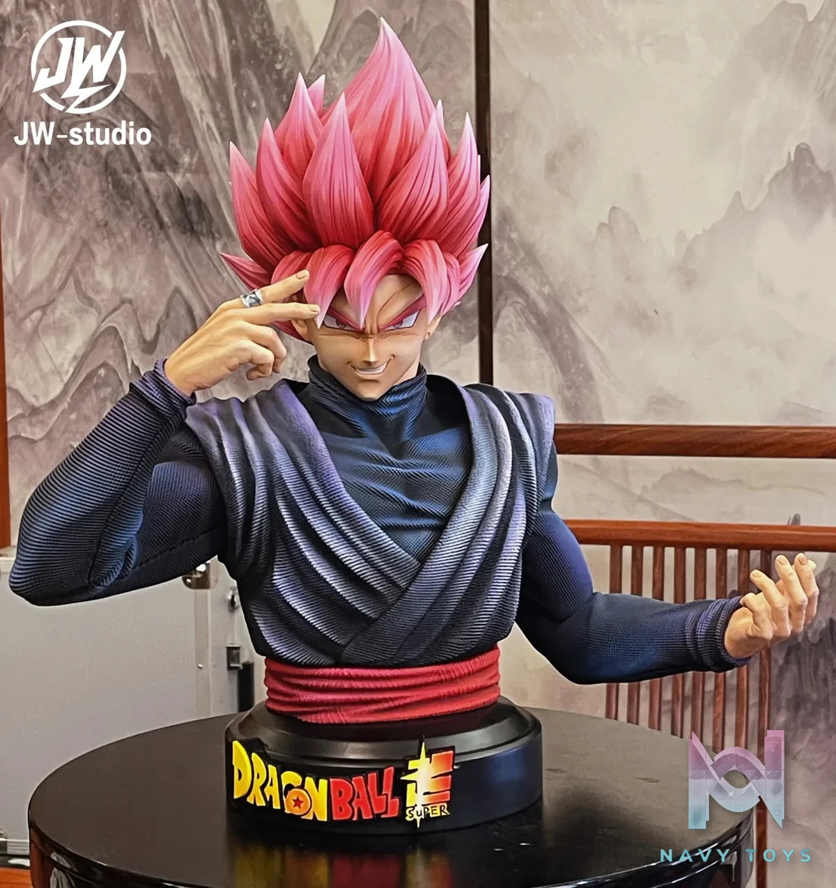 JW Studio - Pink Goku Bust Dragon Ball resin statue Navy Toys anime figure
