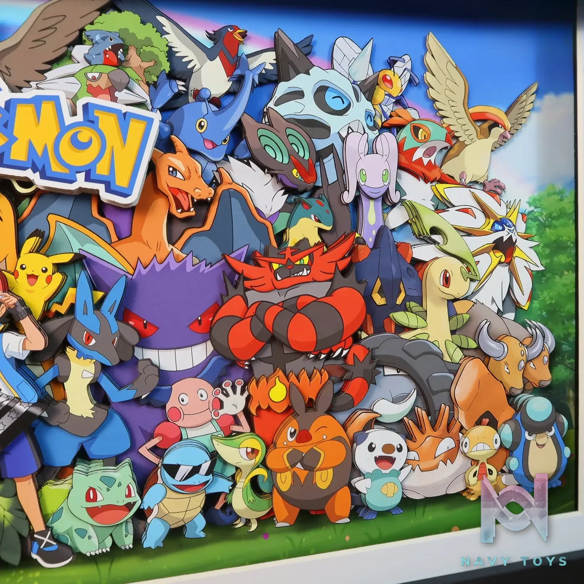 KALA HOME Studio – Pokémon Multiple Characters #01 3D Decorative Painting Pokémon