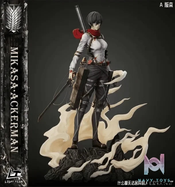 LIGHT TEAM Studio - Attack on Titan Character Series Final Season Mikasa Ackerman resin statue Navy Toys anime figure
