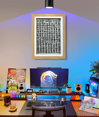KALA HOME Studio – Black And White Generation I Pokémon Pixel Art 3D Decorative Painting Pokémon