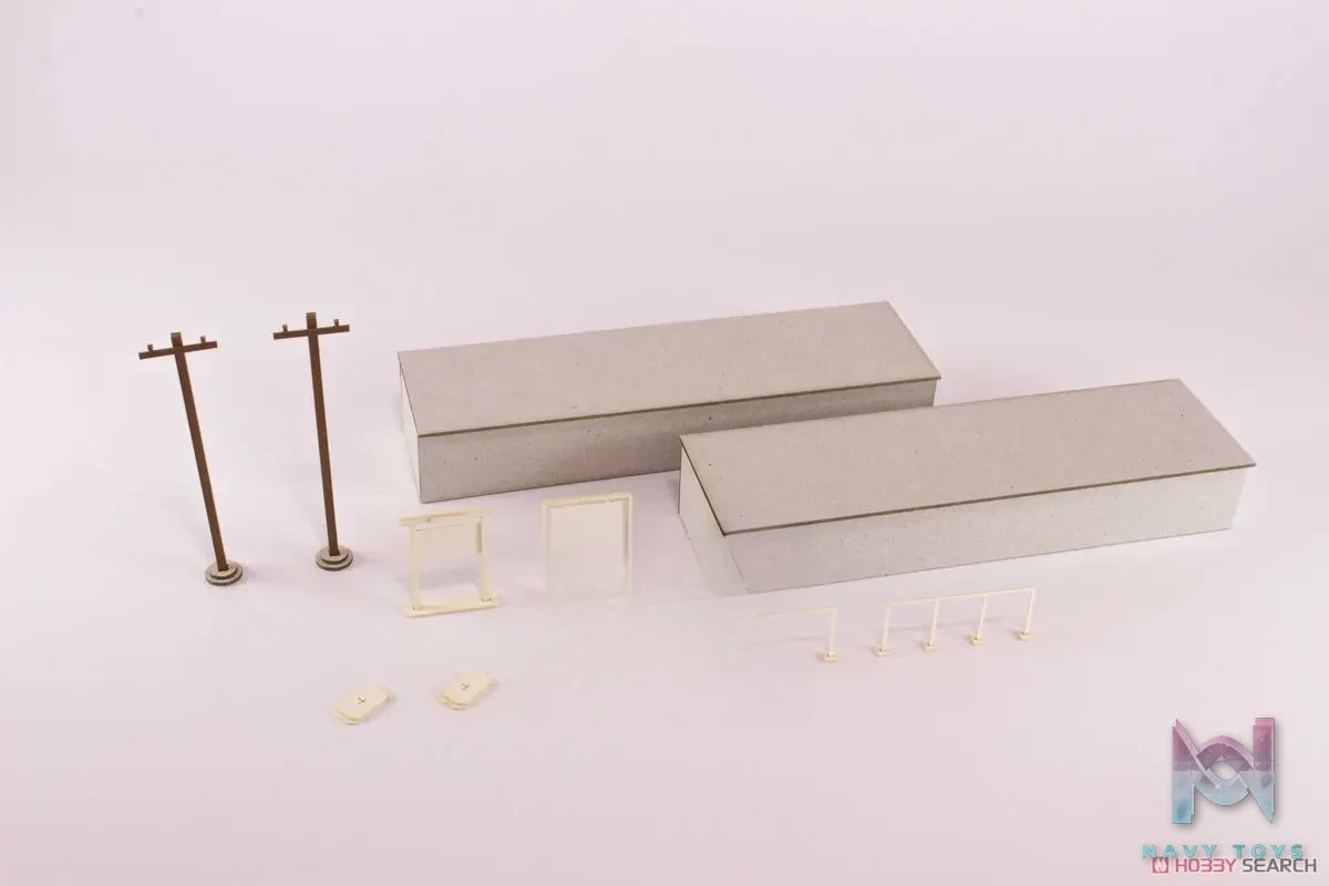 PLUM – 1/80 Paper Kit Street Corner Accessory Series Island-Style Local Home X Extension Set (Licensed)
