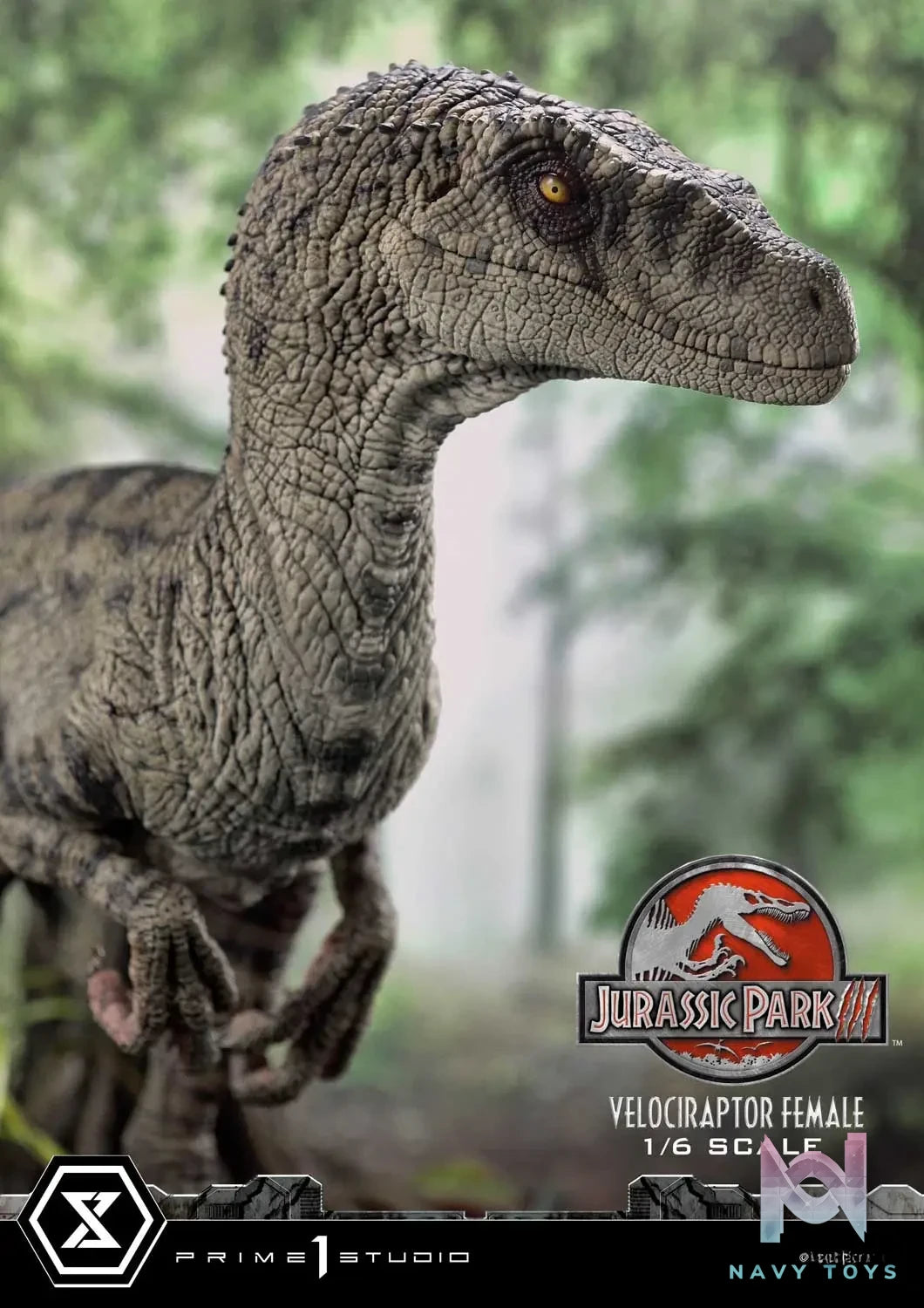 Prime 1 Studio – Legacy Museum Collection Jurassic Park III (Film) Velociraptor Female LMCJP-11 LMCJP-11S (Licensed)