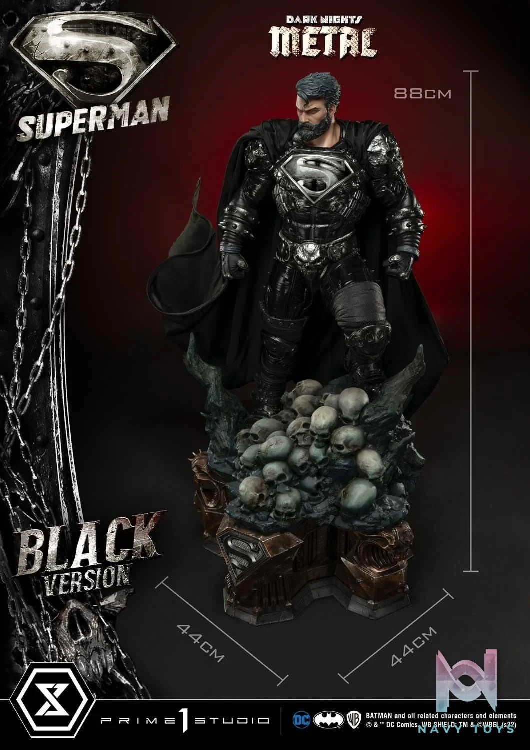Superman - Dark Nights: Metal - Prime 1 Studio (MMDCMT - 08BL,DXL) resin statue Prime 1 Studio anime figure