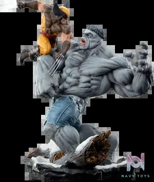 Sideshow Collectibles – Marvel collectible Grey Hulk vs Wolverine 2002162 (Licensed)