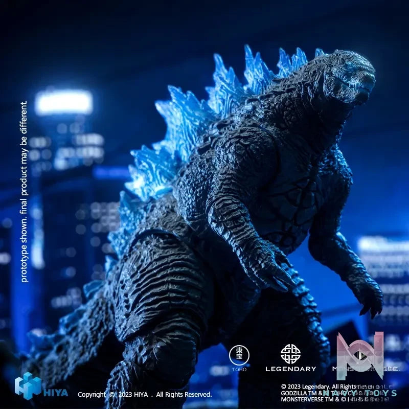 HIYA Studio – Exquisite Basic Series None Scale 7 Inch Godzilla vs Kong Heat Ray Godzilla Translucent Ver. Action Figure EBG0070