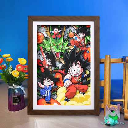 Yu Zhi Jiang Studio – Son Goku 3D Decorative Painting Dragon Ball