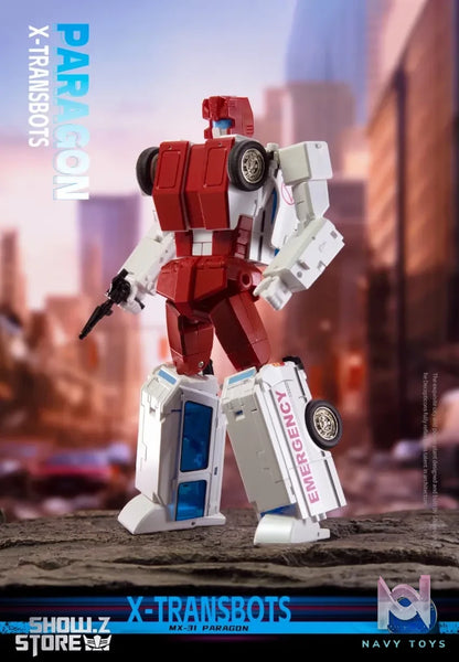 X-Transbots Studio – MX-31 Paragon First Aid MX-31B First-Aid Device Set of 2 & MX-31B First-Aid Device G2 Version Set of 2 Transformers