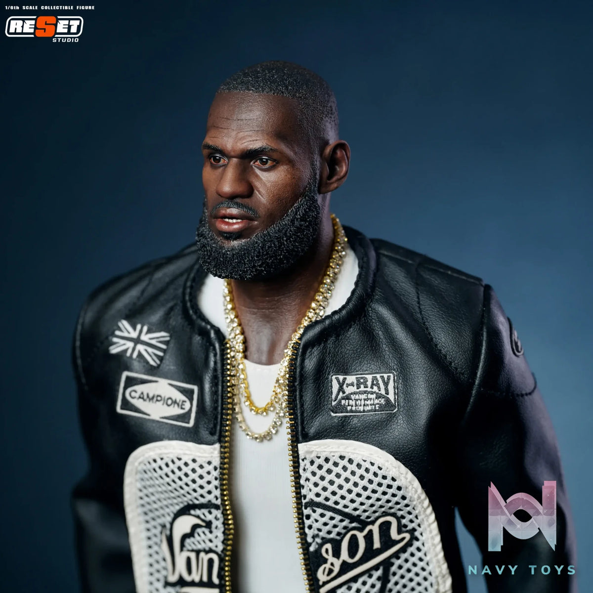 ReSet Studio – 1/6 Leather Jacket LeBron James Articulated Figure Limited Edition NBA