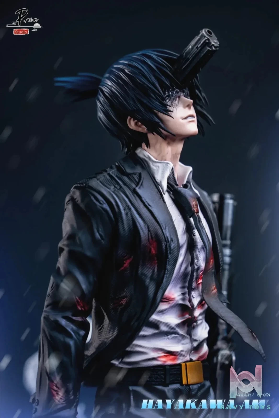 Rain Studio - Chainsaw Man Gun Devil Aki Hayakawa resin statue Navy Toys anime figure