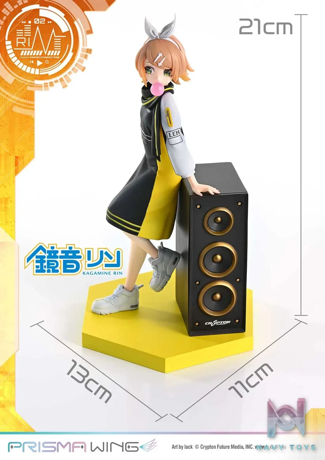 Prime 1 Studio & PRISMA WING Collection – PRISMA WING Piapro Characters Kagamine Rin “Art by lack” 1/7 Scale Pre-Painted Figure PWPCL-03P (Licensed)