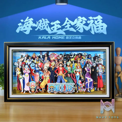 KALA HOME Studio – One Piece Multiple Characters #08 3D Decorative Painting One Piece