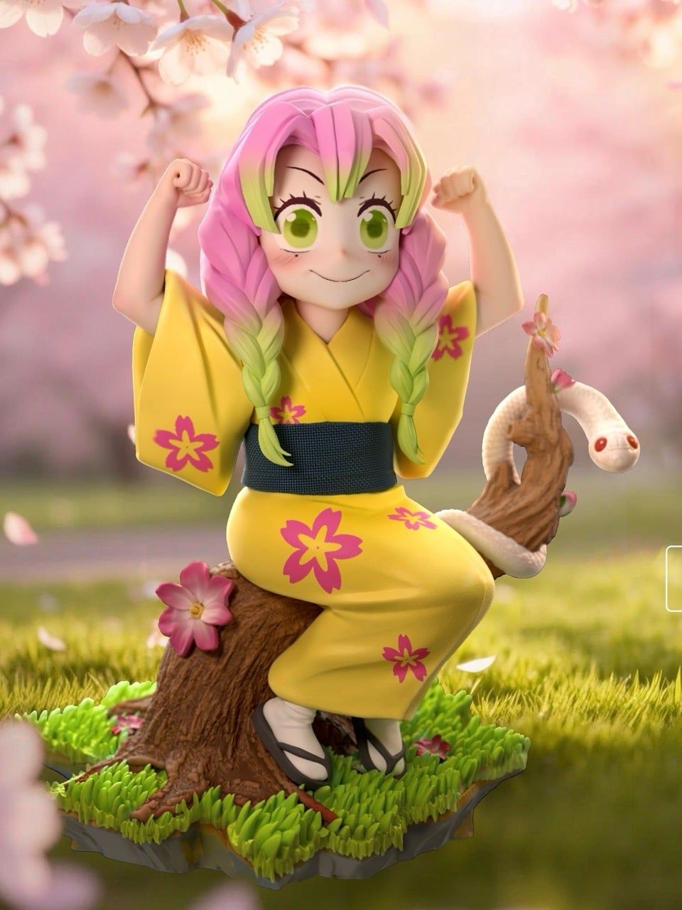Childhood Mitsuri Kanroji - Kimetsu no Yaiba - QiXiang Studio resin statue QiXiang Studio anime figure
