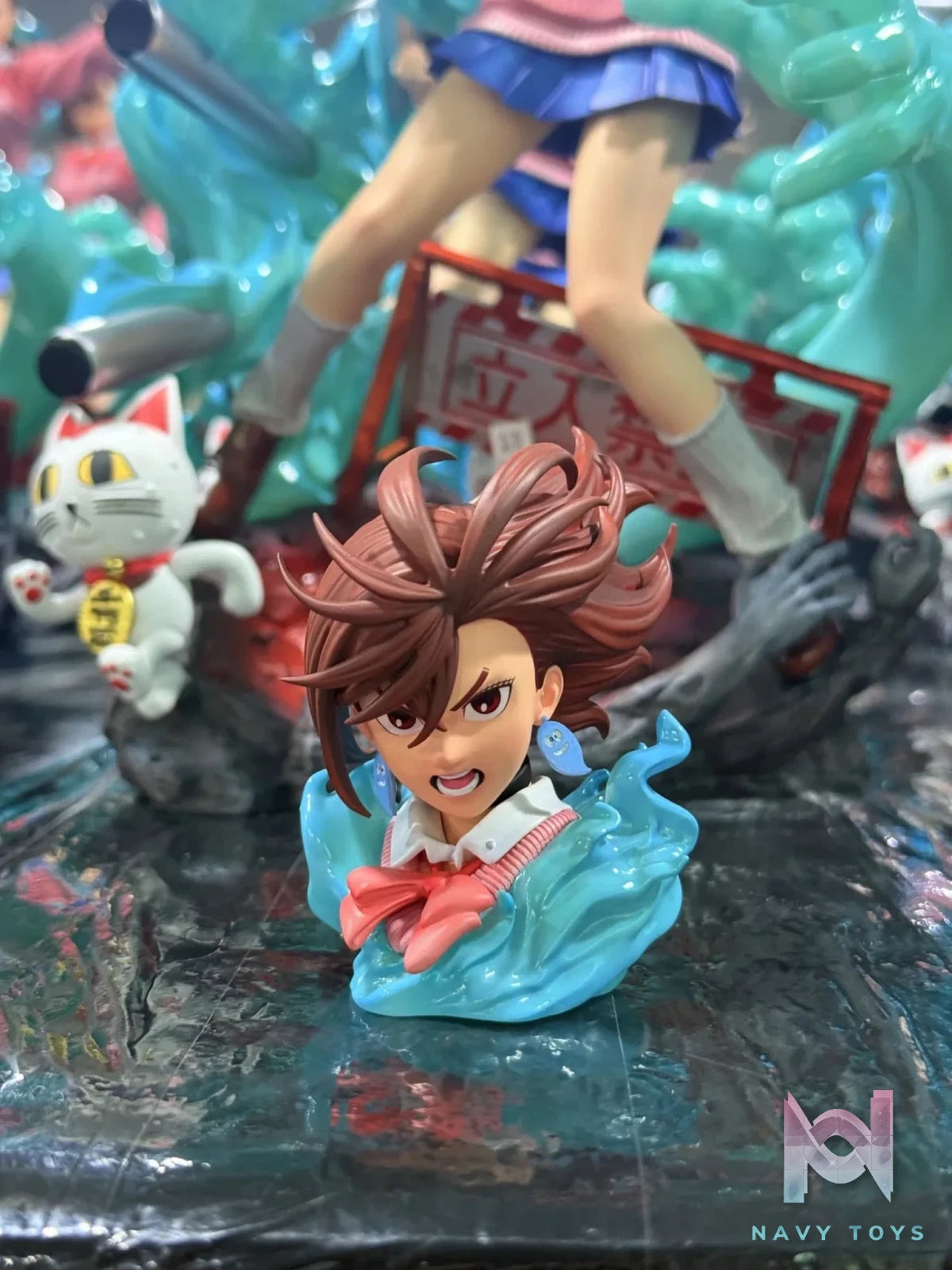 Mask Studio - Dandadan Momo Ayase resin statue Navy Toys anime figure