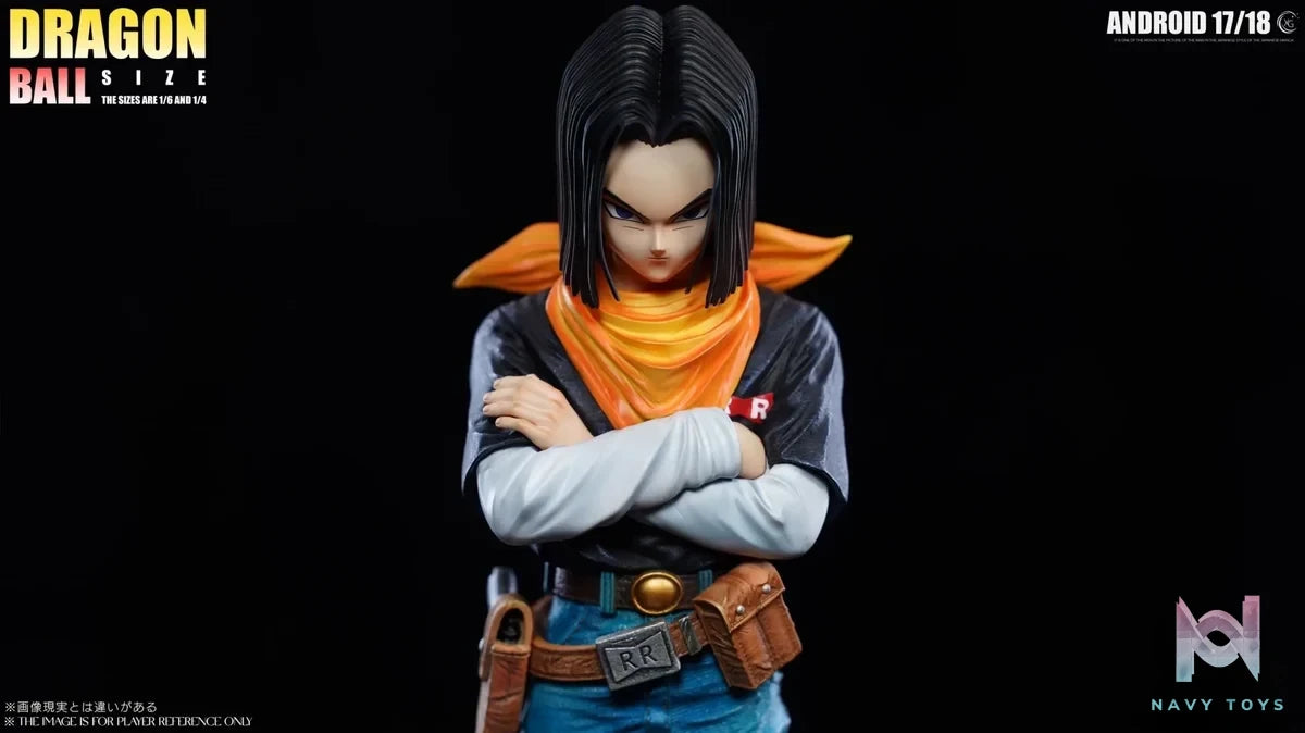 XG Studio - Dragon Ball Z Android 17 & Android 18 resin statue Navy Toys anime figure
