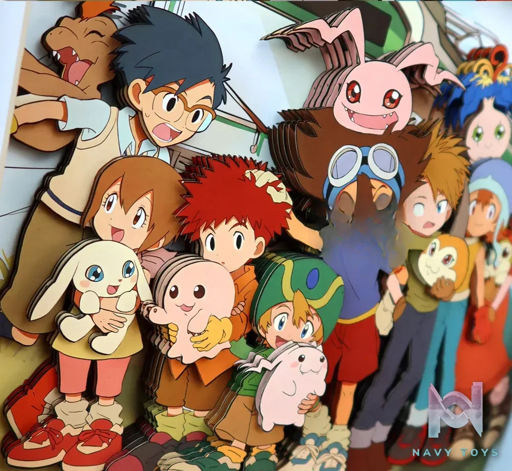 KALA HOME Studio – Digimon Multiple Characters #02 3D Decorative Painting Digimon