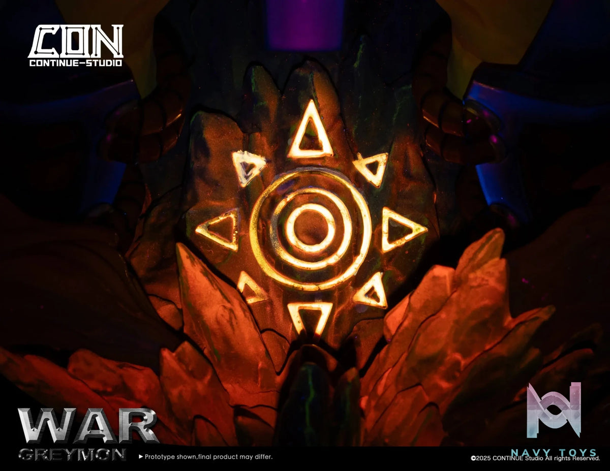 CONTINUE Studio – Digimon Light Sculpture Scene Series #1 War Greymon Gaia Energy Cannon