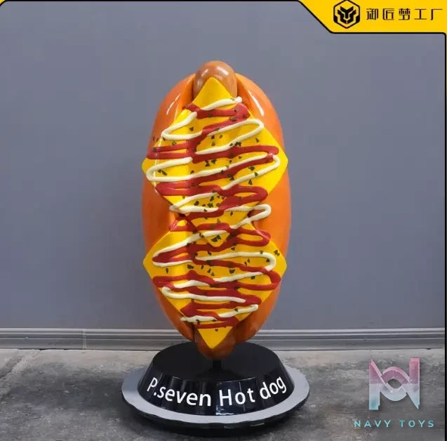 Royal Craftsman Studio – Large Simulated Hot Dog Model Large Scale Sculpture