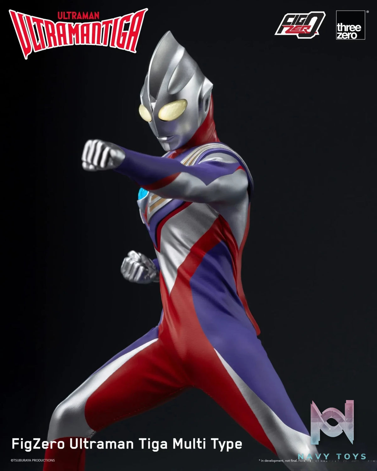 Threezero – Ultraman Tiga FigZero Ultraman Tiga Multi Type 3Z05670W0 (Licensed)