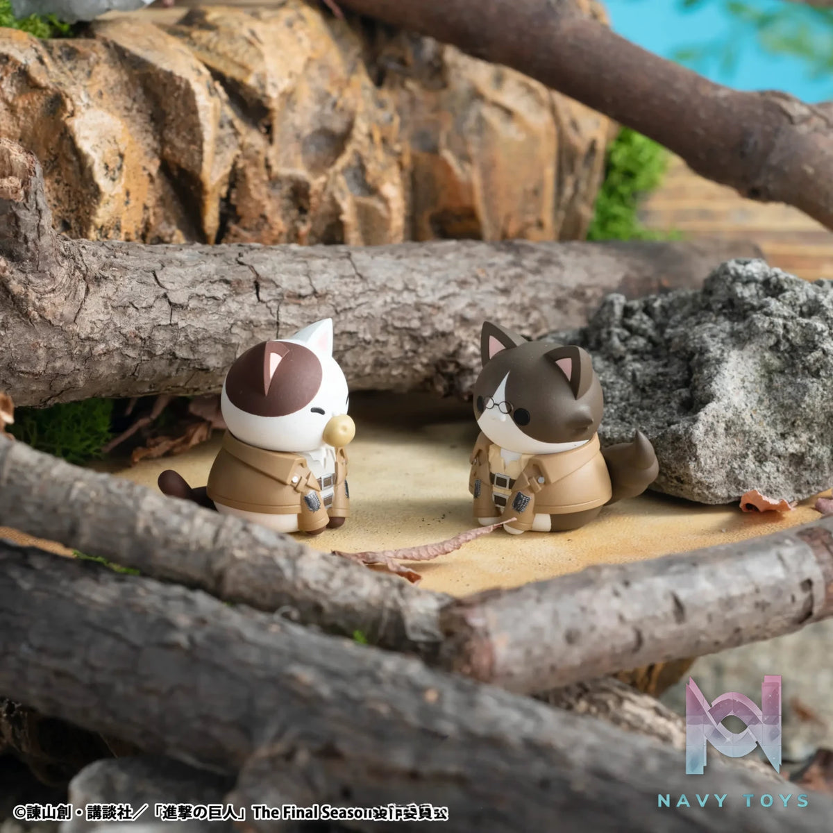 Megahouse – MEGA CAT PROJECT Attack on Titan Shingeki no Nyanko Survey Corps Group danyan! 8Pack BOX (Licensed)