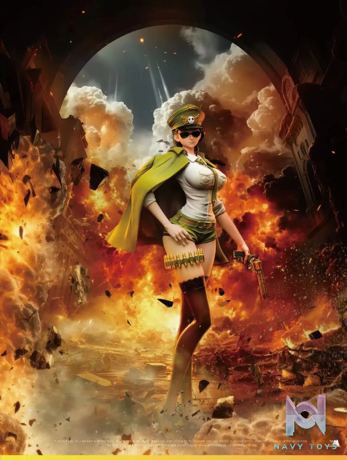 Jinshan Studio – One Piece Front Page Military Uniform Series #2 Military Uniform Nico Robin