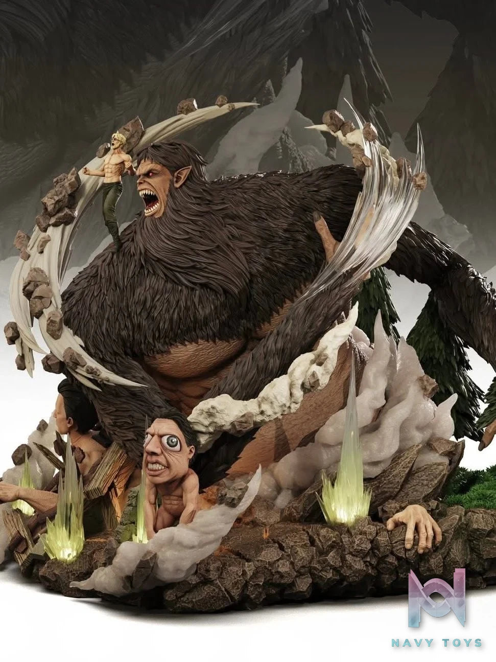 Zeke Jaeger & Beast Titan - Attack On Titan - Freedom Studio resin statue freedom studio anime figure