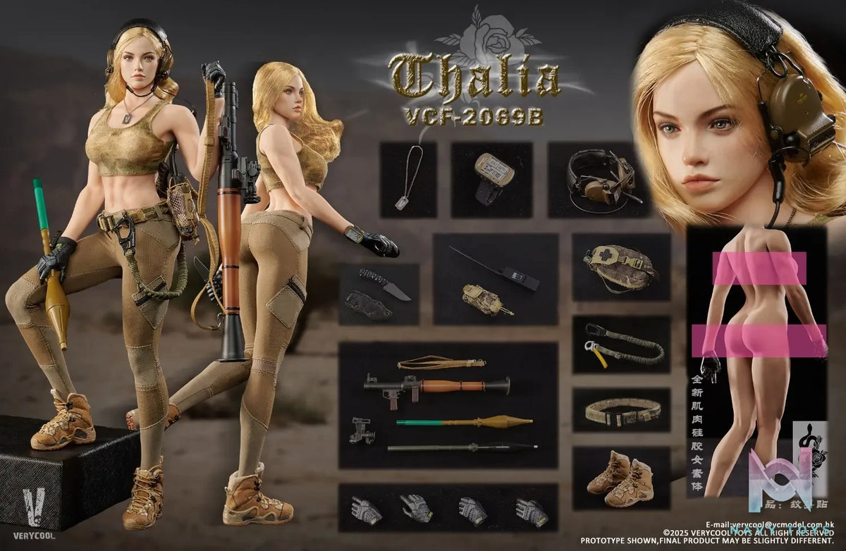 VERYCOOL – 1/6 Scale Action Figure VCF-2069 Desert female soldier -Thalia (Licensed)