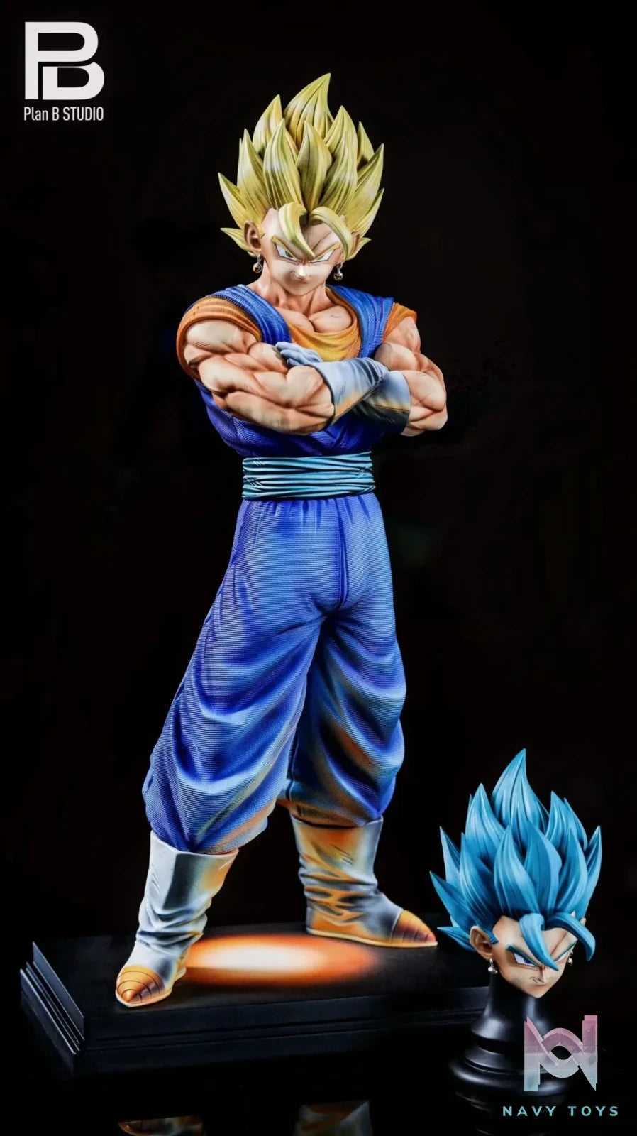 PlanB Studio - Dragon Ball 2.5D color matching Vegetto resin statue Navy Toys anime figure