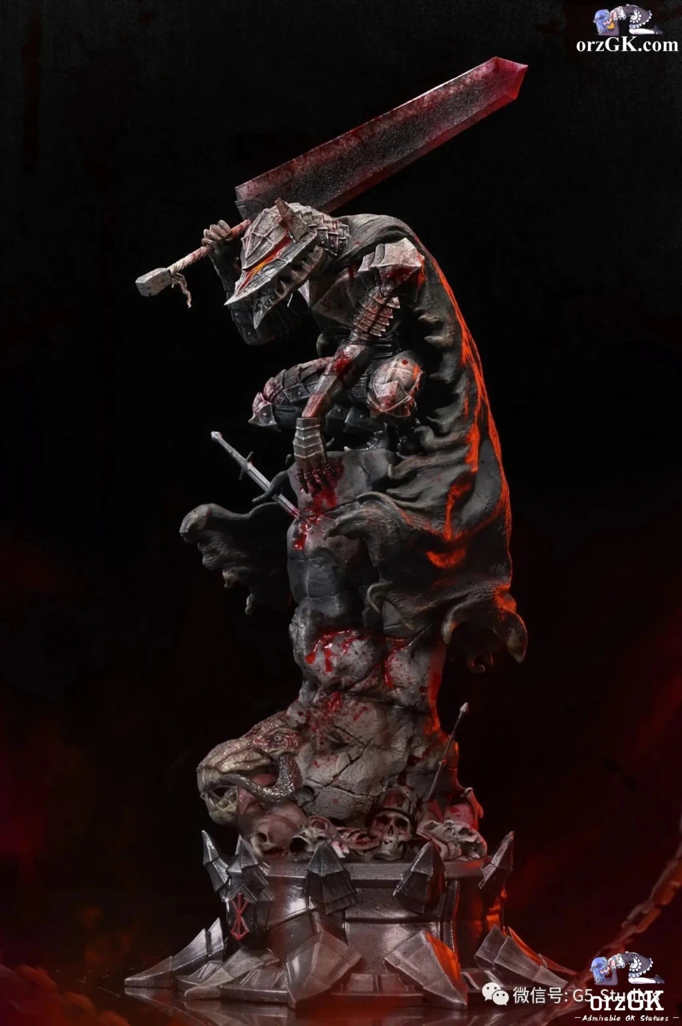 Guts - Berserk - G5 Studio resin statue Navy Toys anime figure