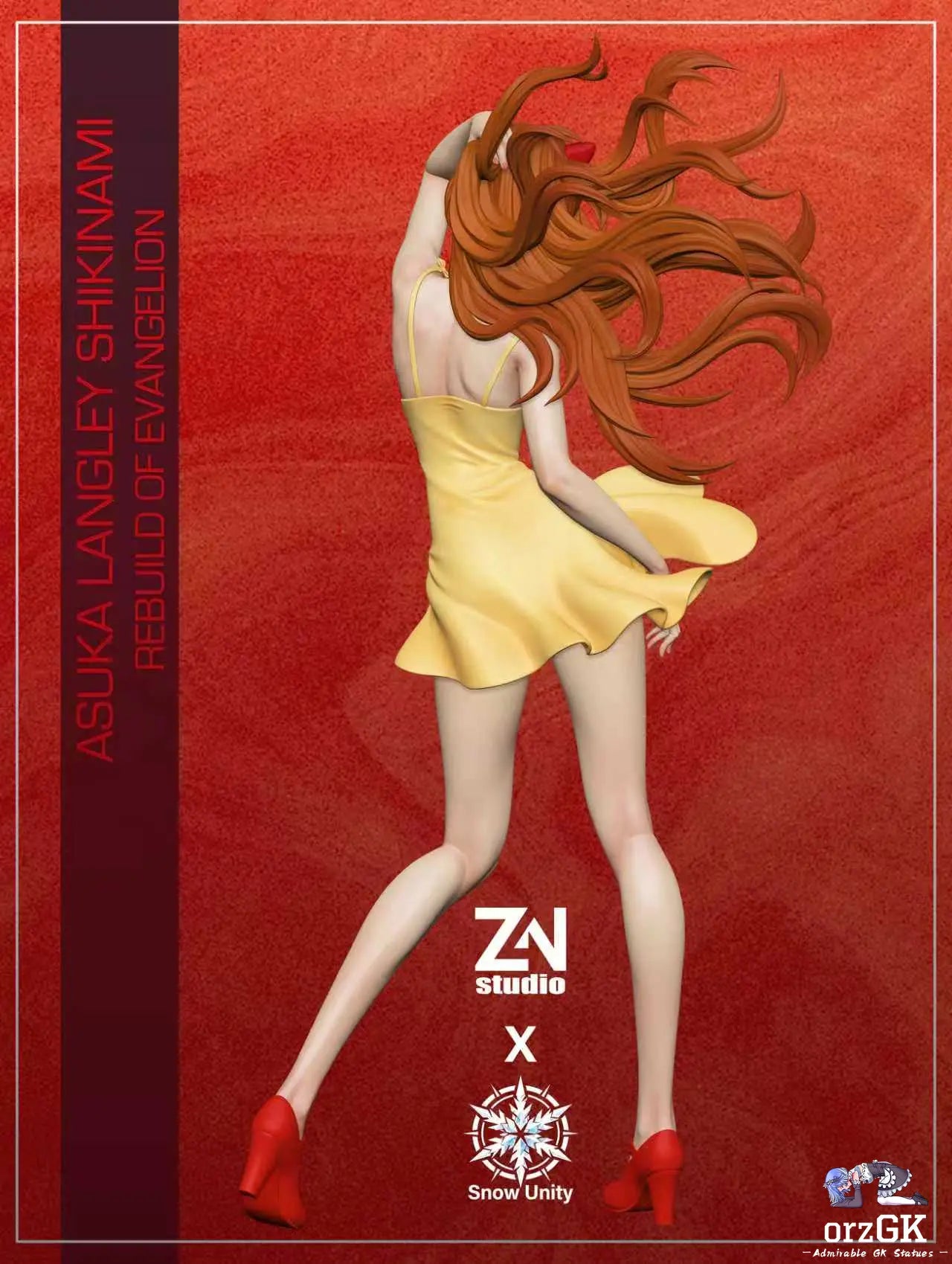 Soryu Asuka Langley Neon Genesis -  Evangelion - Snow Unity Studio X ZN Studio