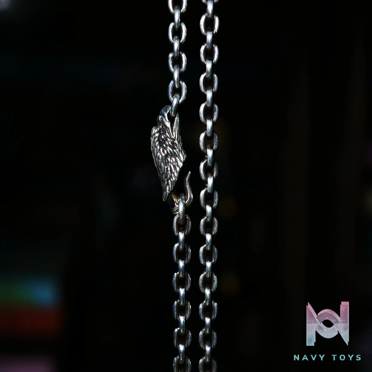 Raven Studio (silver jewelry) – Original Exclusive Design 4.5mm Thick Eagle Head Hook Necklace Original