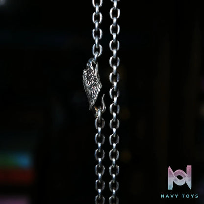 Raven Studio (silver jewelry) – Original Exclusive Design 4.5mm Thick Eagle Head Hook Necklace Original