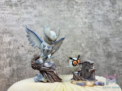 Mo Yu Studio – Pokémon 1/20 Noctowl & Hoothoot