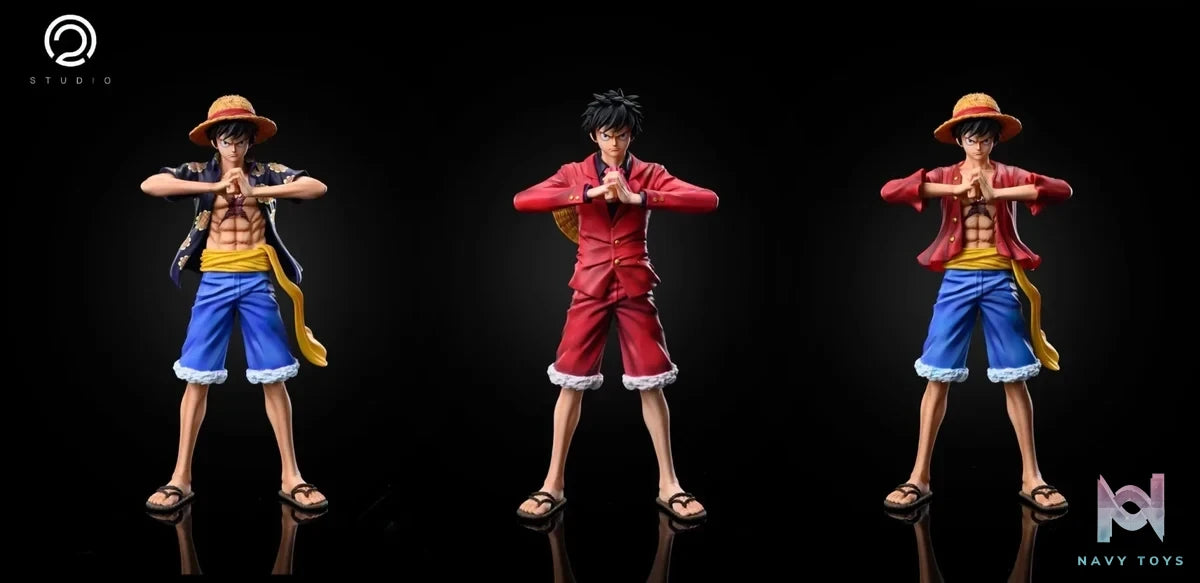 C2 Studio - One Piece POP Luffy series clothing resin statue Navy Toys anime figure