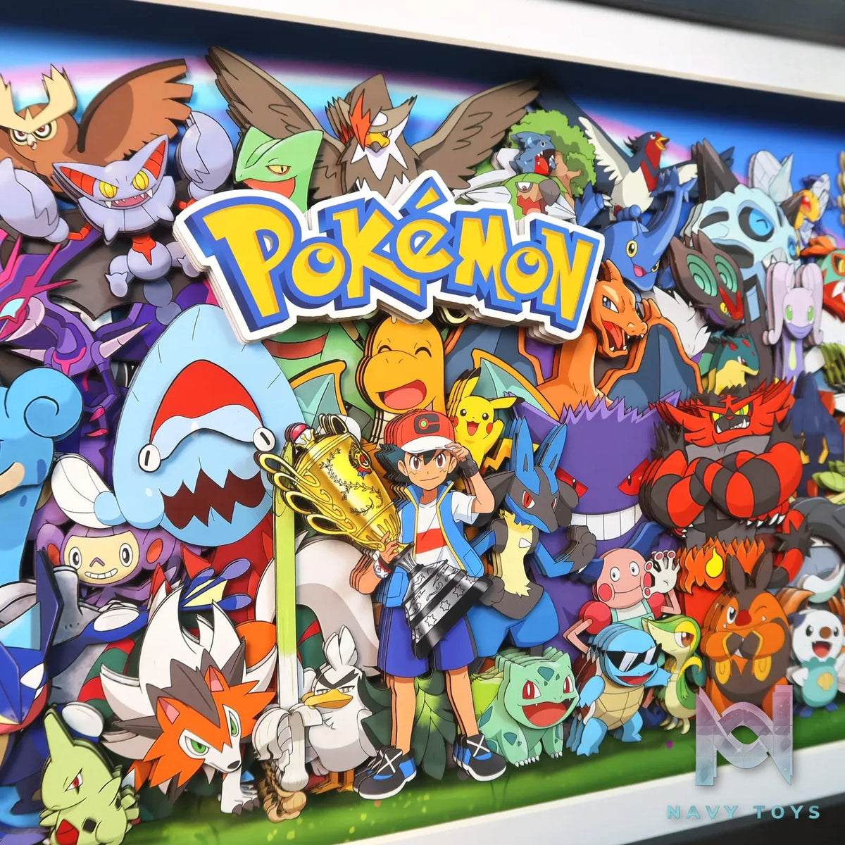 KALA HOME Studio – Pokémon Multiple Characters #01 3D Decorative Painting Pokémon