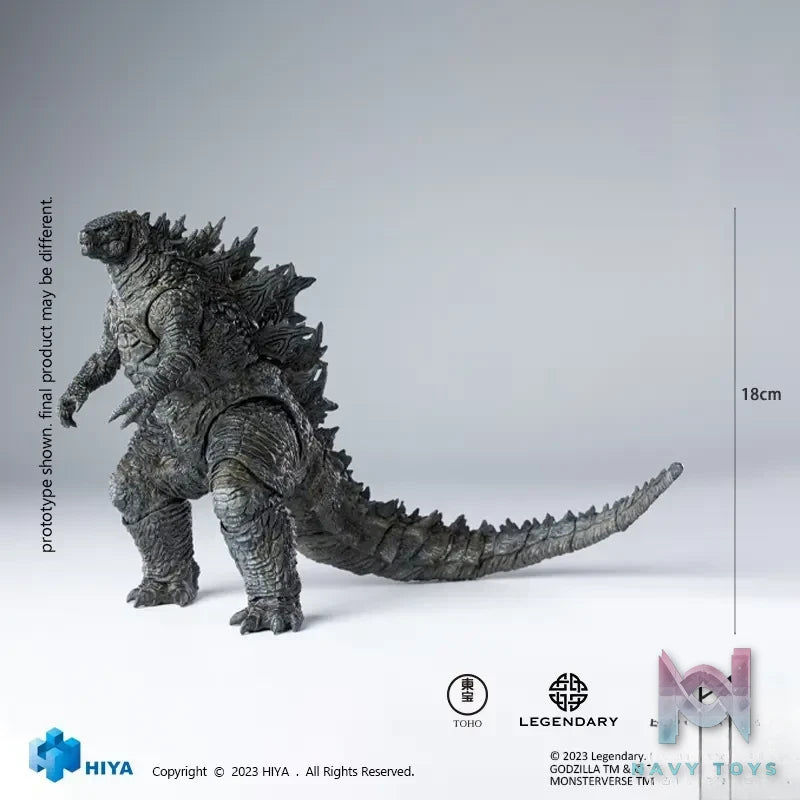 HIYA Studio – Exquisite Basic Series None Scale 7 Inch GODZILLA VS KONG Godzilla Action Figure (Updated Version) EBG0061