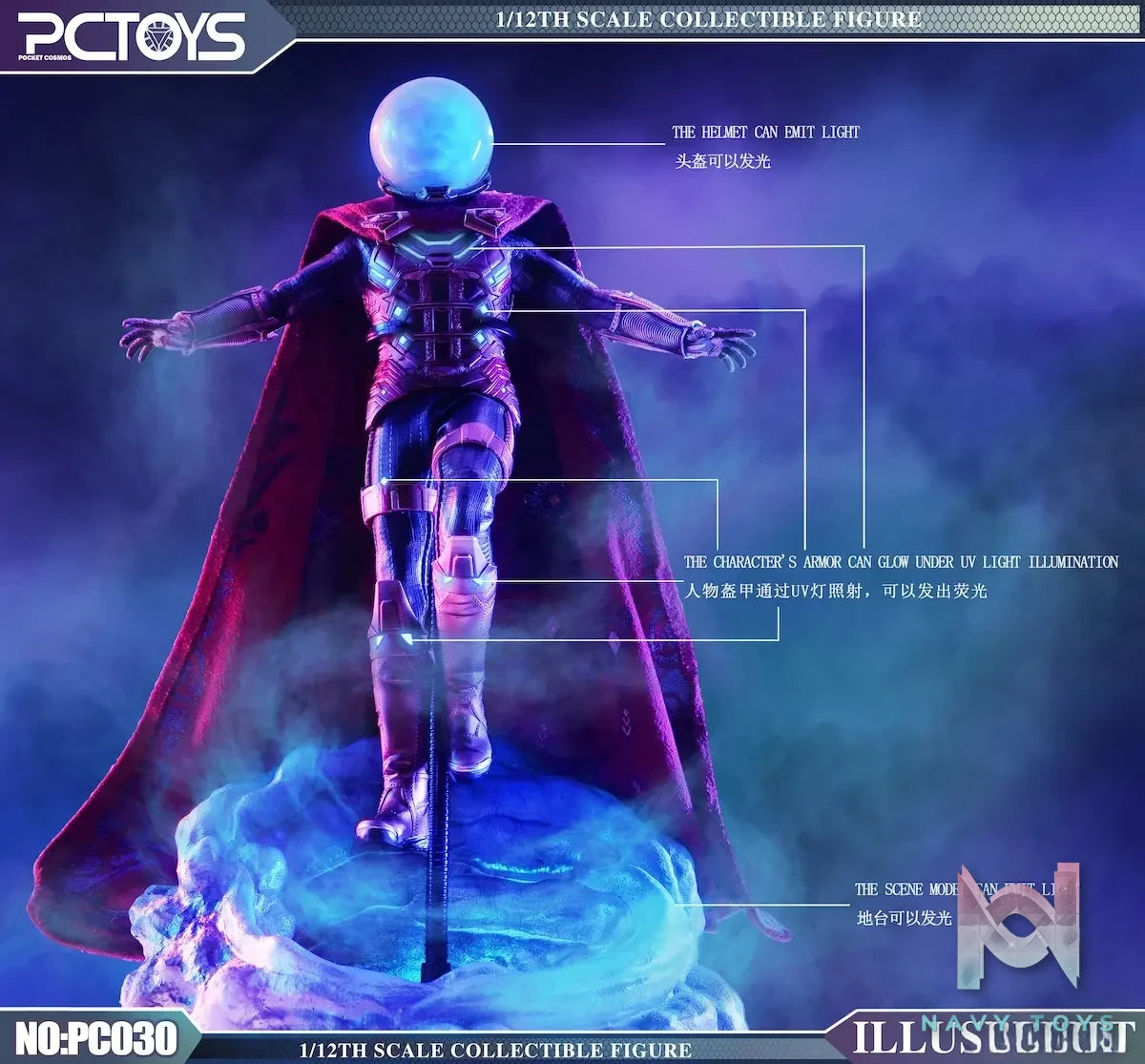 PCTOYS Studio – 1/12 Mysterio Standard Edition & Deluxe Edition PC030A PC030B