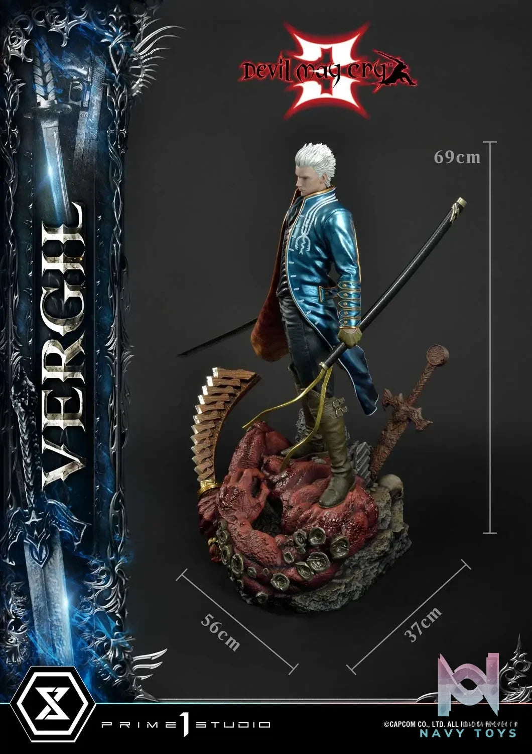 Prime 1 Studio – Ultimate Premium Masterline Devil May Cry Vergil UPMDMC3-02 UPMDMC3-02DX UPMDMC3-02DXS (Licensed)