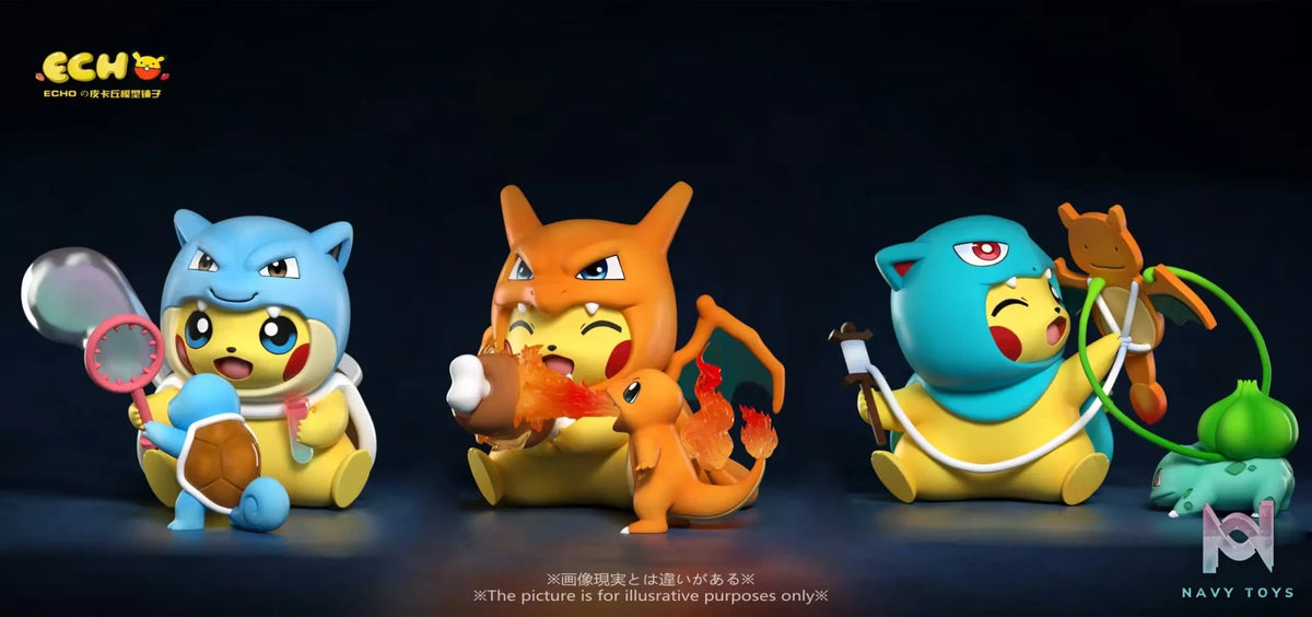 ECHO Studio – Pikachu COS Venusaur X Blastoise X Charizard Pokémon