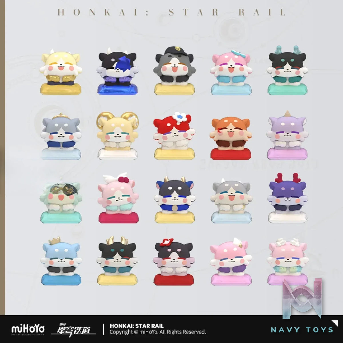 miHoYo – Honkai: Star Rail Awoo Awoo Series Chimera Mini Figure Vol. 3 (Complete Box Set) (Licensed)