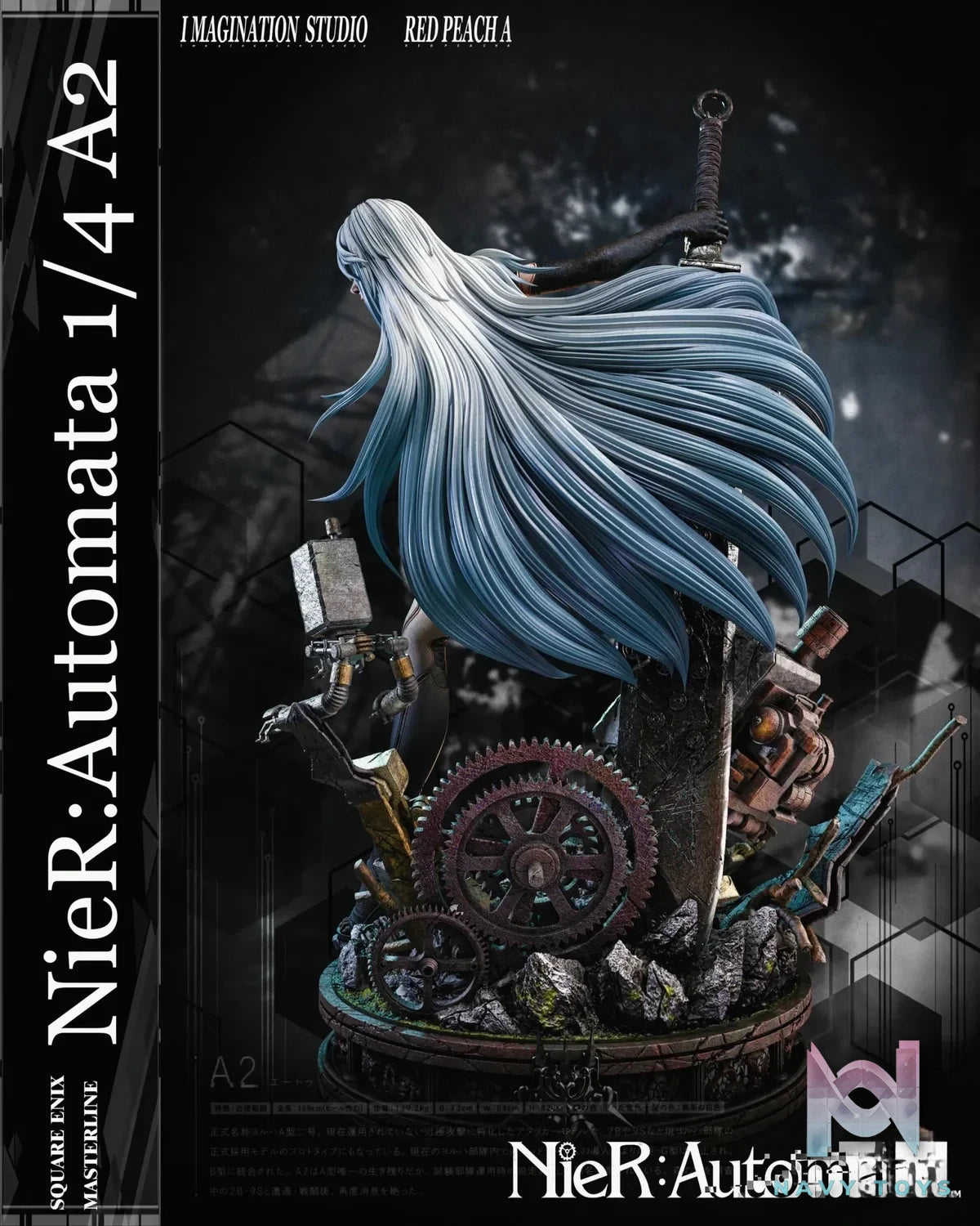 Imagination Studio & Red Peach A Studio - NieR:Automata A2 resin statue Navy Toys anime figure