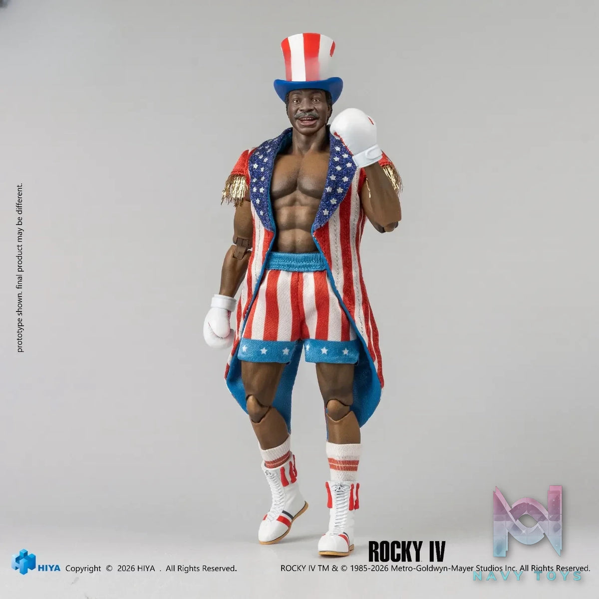 Hiya Toys – Exquisite Super Series Rocky IV Apollo Creed 1/12 Scale Action Figure ESR0233 (Licensed)
