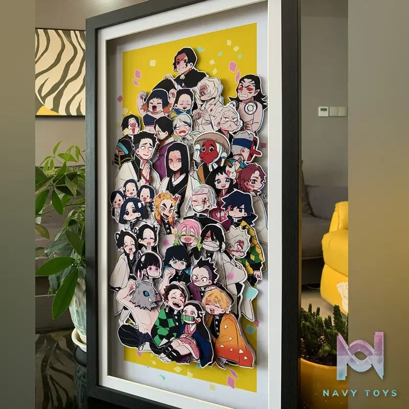 KALA HOME Studio – Demon Slayer Multiple Characters #04 3D Decorative Painting Demon Slayer