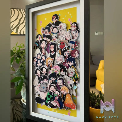 KALA HOME Studio – Demon Slayer Multiple Characters #04 3D Decorative Painting Demon Slayer